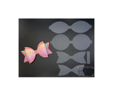 Elegant Double Layer Bow - Large. 4 inch / 10.16cm TEMPLATE