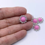 Round 14mm Rhinestone Embellishments