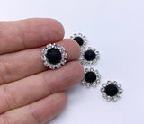 Round 14mm Rhinestone Embellishments