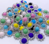 Round 14mm Rhinestone Embellishments