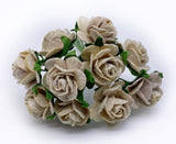 Mulberry Paper Roses 2cm