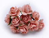 Mulberry Paper Roses 2cm