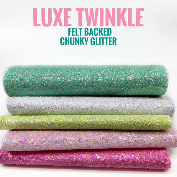 Luxe Twinkle Chunky Glitters - Luxe Felt Backed