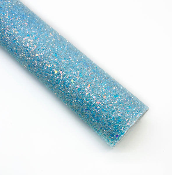 Light Blue Glimmer Chunky Glitter Roll