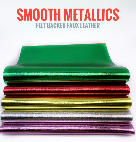 Metallic Smooth Faux Leather