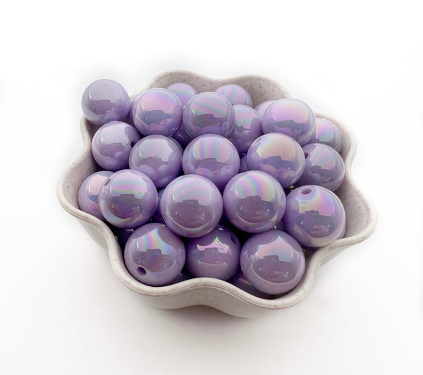 12mm Bubblegum Beads - IRIDESCENT