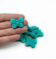 Silicone Beads - Butterfly FOCALS 2pcs