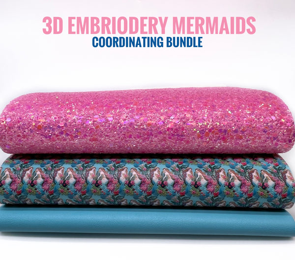 3D Embroidery Mermaids - Co-ordinating Bundle