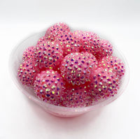 20mm Chunky / Bubblegum Beads - RHINESTONE