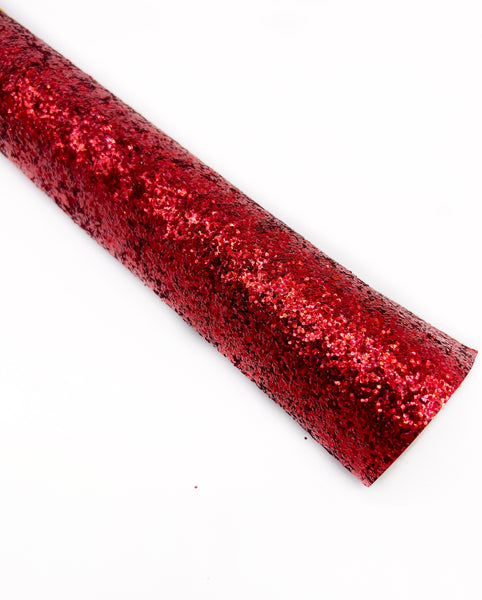 Red (Medium Thickness) Chunky Glitter ROLL