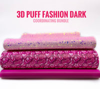 3D Puff Fashion Dark - Co-ordinating Bundle