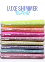 Luxe Shimmer Chunky Glitters - Luxe Felt Backed