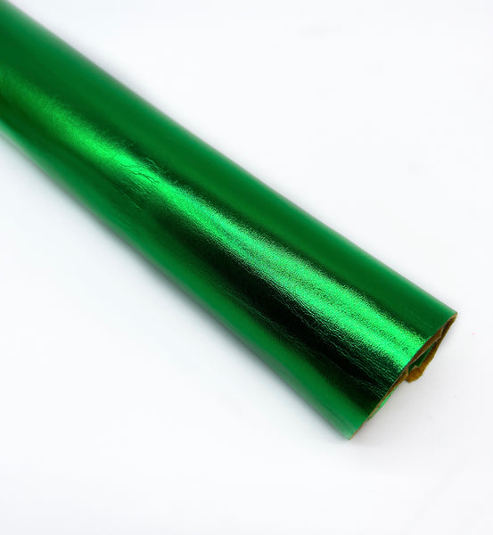 Green Metallic Smooth Faux Leather ROLL