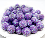 20mm Chunky / Bubblegum Beads - RHINESTONE