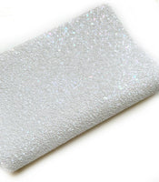 White Luxe Chunky Glitter (Felt backed)