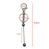 Beadable Bar Key Ring / Lobster clasp - 5pcs