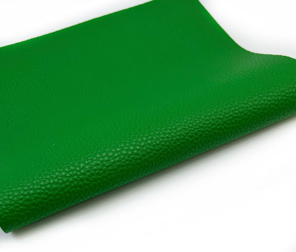Grass Green Litchi Faux Leather