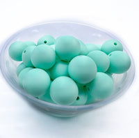 15mm Round Silicone Beads - SOLID COLOURS 10pcs