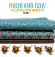 Highland Cow Matching Sheets & Resins Bundle