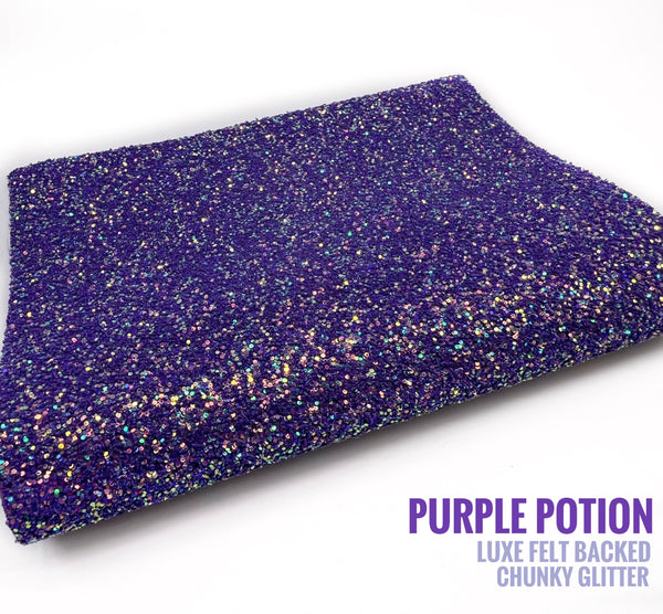 Purple Potion - Luxe Felt Backed Glimmer Chunky Glitter