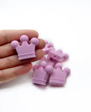 Silicone Beads - Crown FOCALS 2pcs