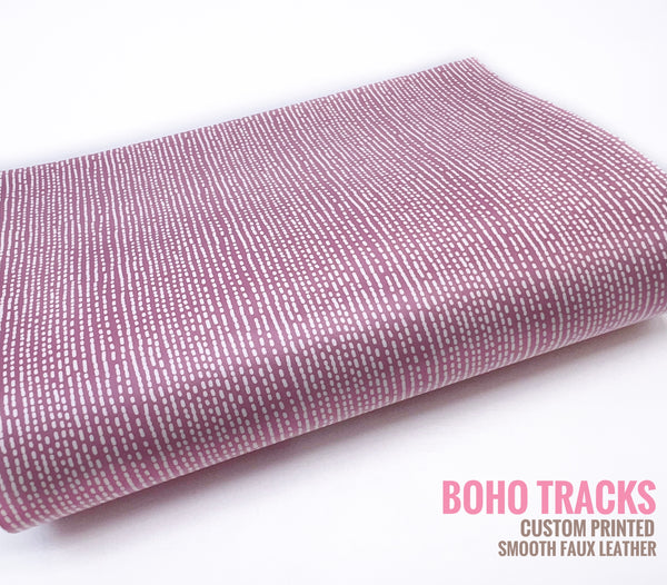 Boho Tracks - Exclusive Custom Printed Smooth Faux Leather