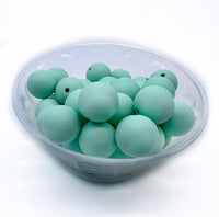 15mm Round Silicone Beads - SOLID COLOURS 10pcs