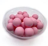 15mm Round Silicone Beads - SOLID COLOURS 10pcs