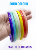 50% OFF Bargain Bundle!! - 8mm Plastic Headbands (with teeth) 7pcs