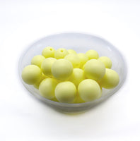 15mm Round Silicone Beads - SOLID COLOURS 10pcs