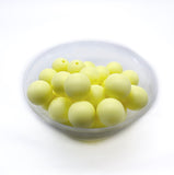 15mm Round Silicone Beads - SOLID COLOURS 10pcs