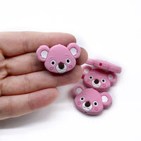 Silicone Beads - Fox & Koala FOCALS 2pcs