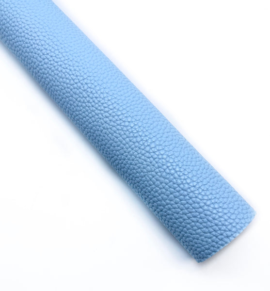 Light Blue Litchi Faux Leather Roll