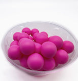 15mm Round Silicone Beads - SOLID COLOURS 10pcs