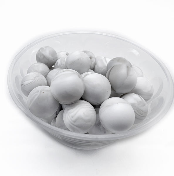 15mm Silicone Beads - PATTERNED