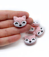 Silicone Beads - Fox & Koala FOCALS 2pcs