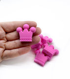 Silicone Beads - Crown FOCALS 2pcs