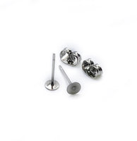 Stud Style Earring Posts with matching backs (4mm / 6mm & 10mm) - 20pcs with backs