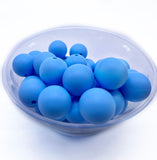 15mm Round Silicone Beads - SOLID COLOURS 10pcs