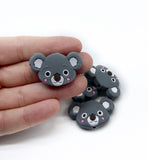 Silicone Beads - Fox & Koala FOCALS 2pcs