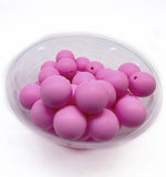 15mm Round Silicone Beads - SOLID COLOURS 10pcs