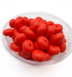 14mm Abacus Silicone Beads - SOLID COLOURS 5pcs