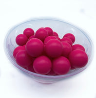 15mm Round Silicone Beads - SOLID COLOURS 10pcs