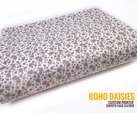 Boho Daisies - Custom Printed Smooth Faux Leather