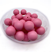 15mm Round Silicone Beads - SOLID COLOURS 10pcs