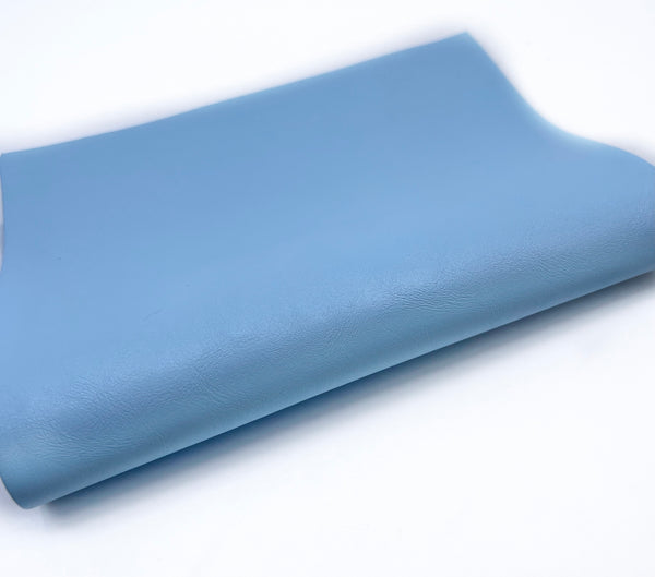 Light Blue Smooth Faux Leather Roll