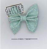 Glitter Gallery Exclusive Pinwheel Bow - Medium 3 inch/ 7.62cm TEMPLATE
