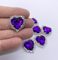 Heart Rhinestone Embellishments