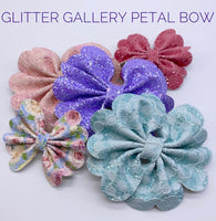 Glitter Gallery Petal Bow - Large 4 inch / 10.16cm TEMPLATE