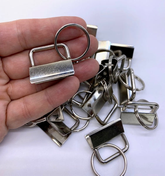 Key Fob Tail Clips Silver / Gold - 25mm